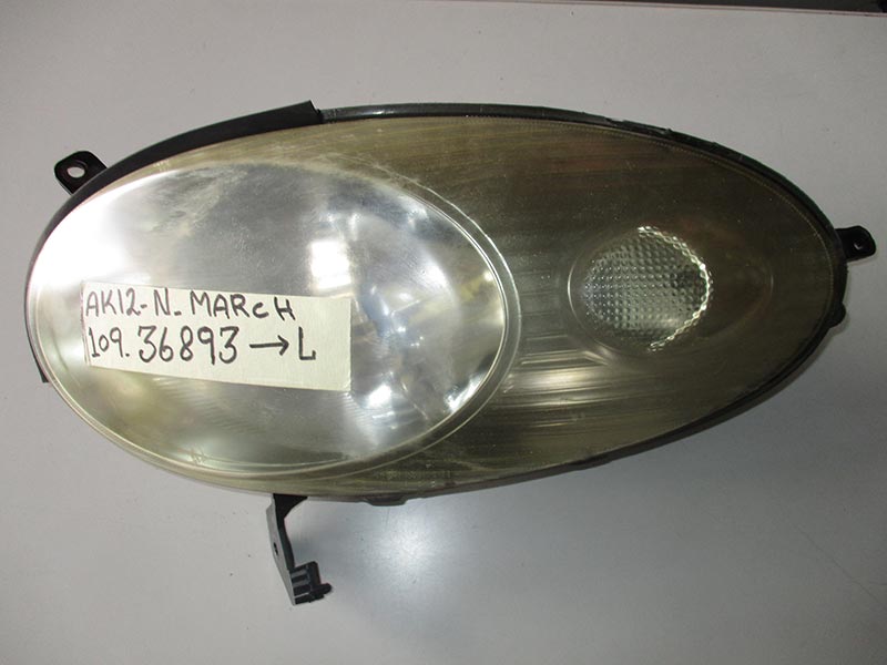Used Nissan March HEAD LAMP LEFT